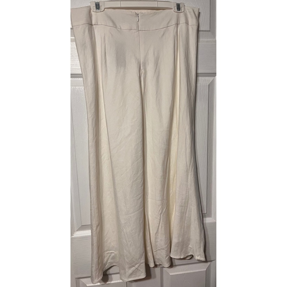 Premise Venice White Linen‎ Blend Lined Maxi Skirt Size 14 NWT - Picture 2 of 6